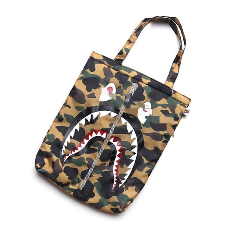 Bathing Ape Bape Bag Ape Shark Monster Camouflage Tote Bag
