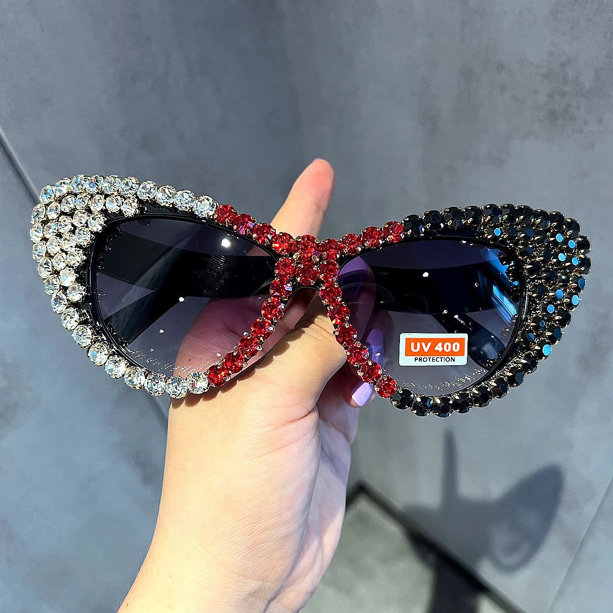 Trendy punk glasses retro