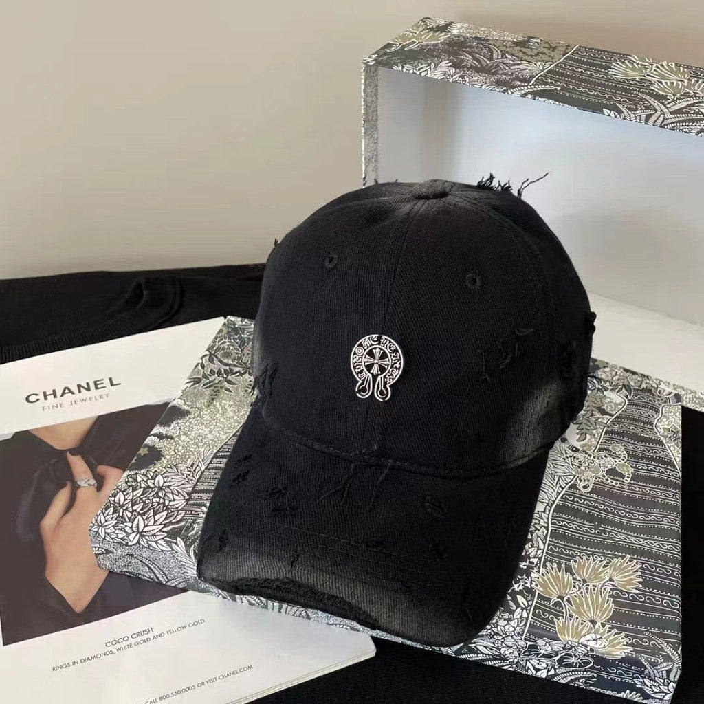 Chh Chrome Heart Hat Female Hip Hop Sun Hat Trendy Brand