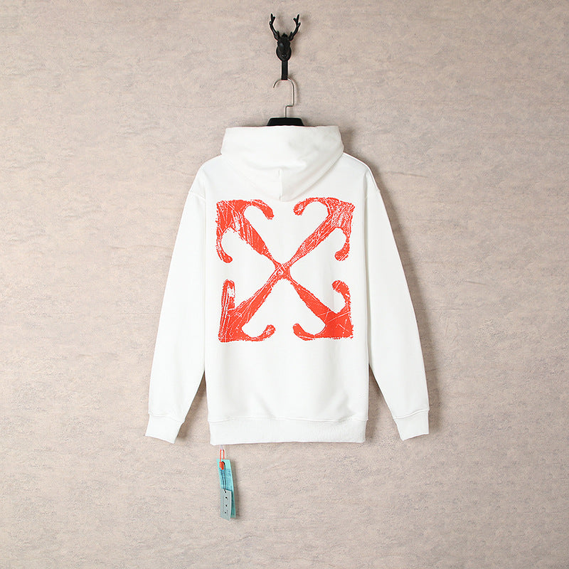 OW hoodie Autumn/Winter Letter Arrow Pattern