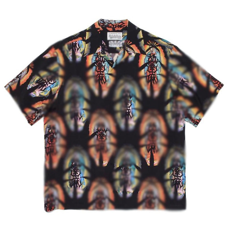GUILTYPARTIES TIGER Shirts/Cashew flower, heaven Beijing rap Hawaiian short-sleeved shirt