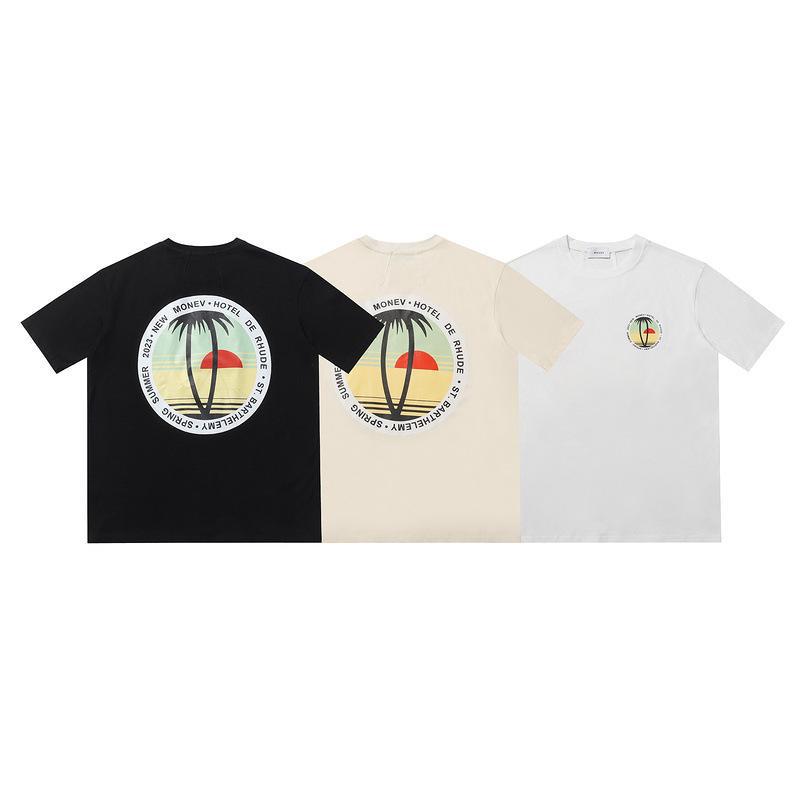 Rhude T Shirt Geometric Print Short Sleeve T-Shirt