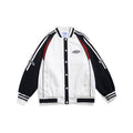Unisex Jacket Vintage Baseball Collar Jacket Men and Women Loose Spring and Autumn Coat