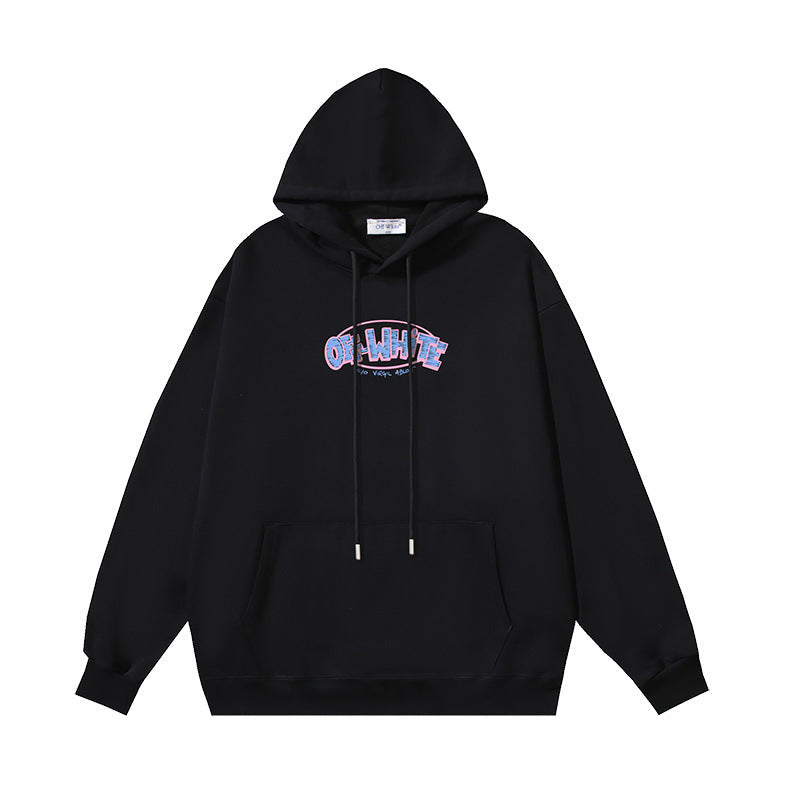 OW hoodie painting alphabet arrow print