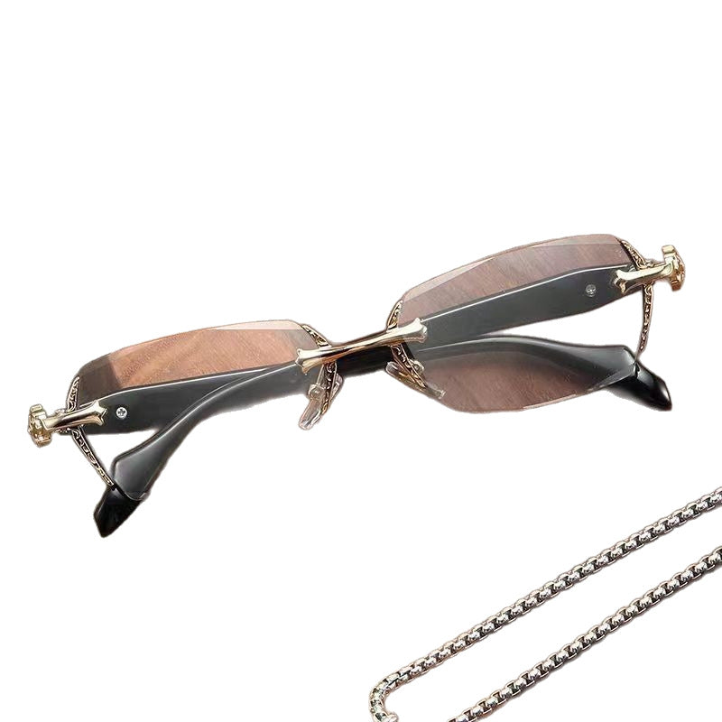 Chrome Hearts glasses rimless men and women