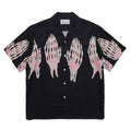 GUILTYPARTIES TIGER Shirts 21ss Limited Ghost Hand, Ghost Claw Print, Hawaiian Short Sleeve Shirt Men