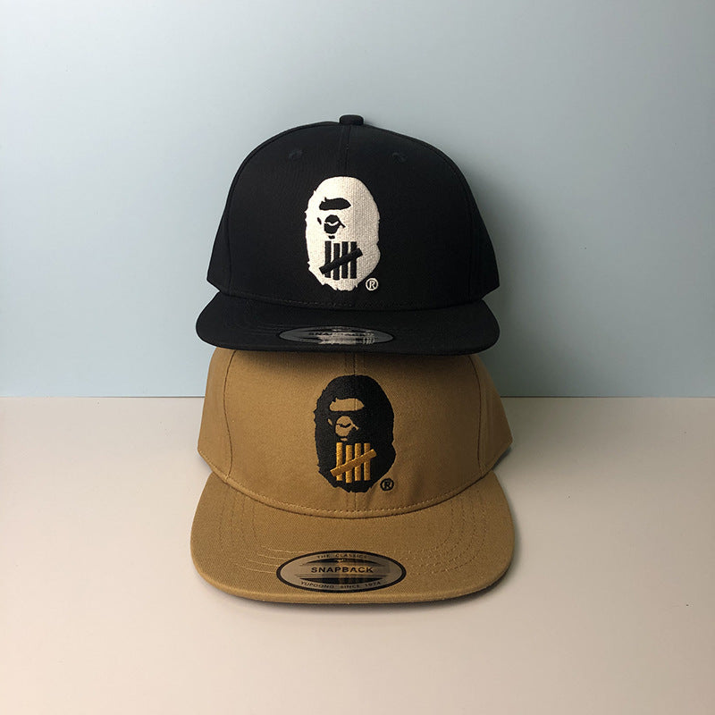 Bathing Ape Bape Hat Trendy brand ape head baseball cap Girls five bars flat edge hat Men's Japanese aape cap