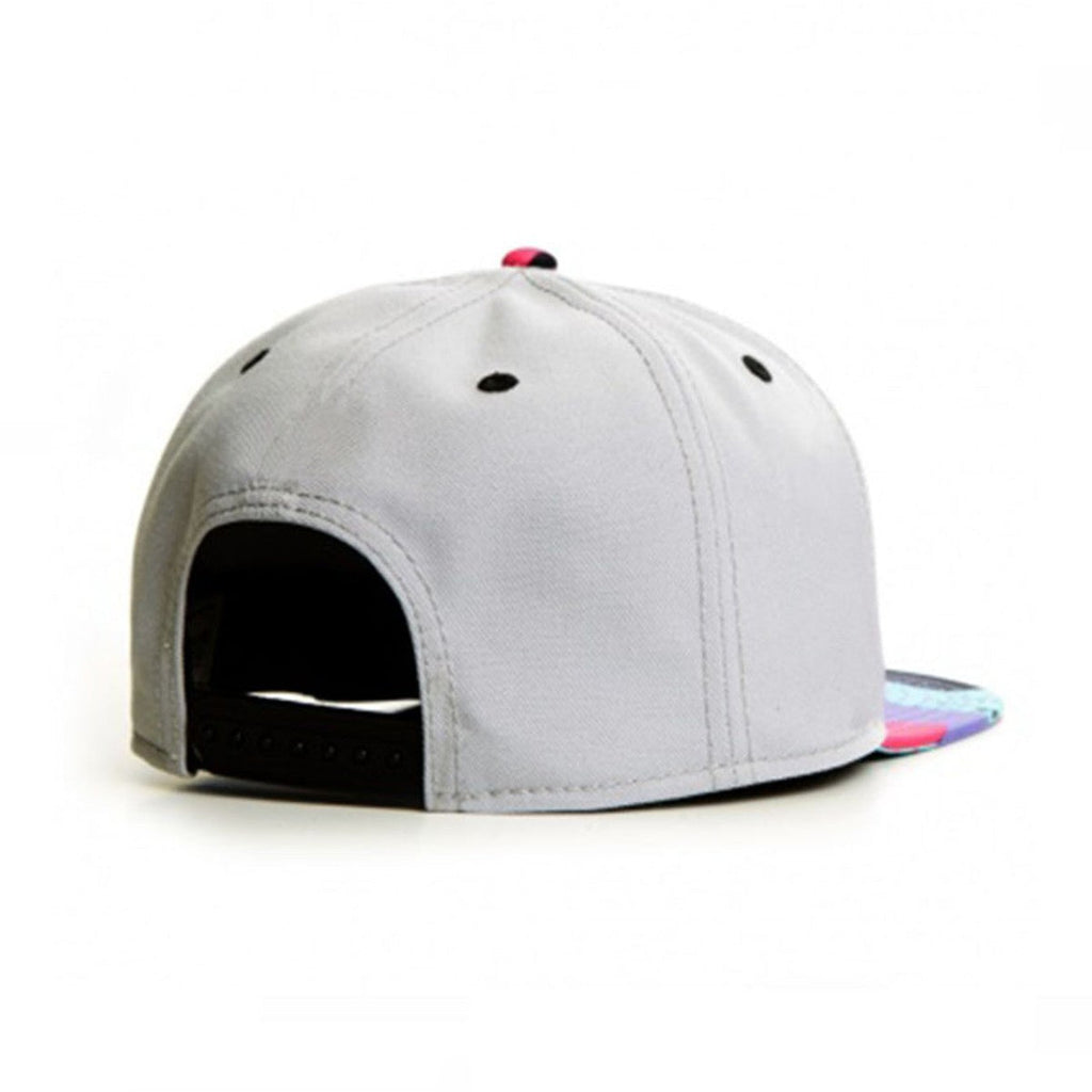 Trendy flat brimmed snapback hats external iron label