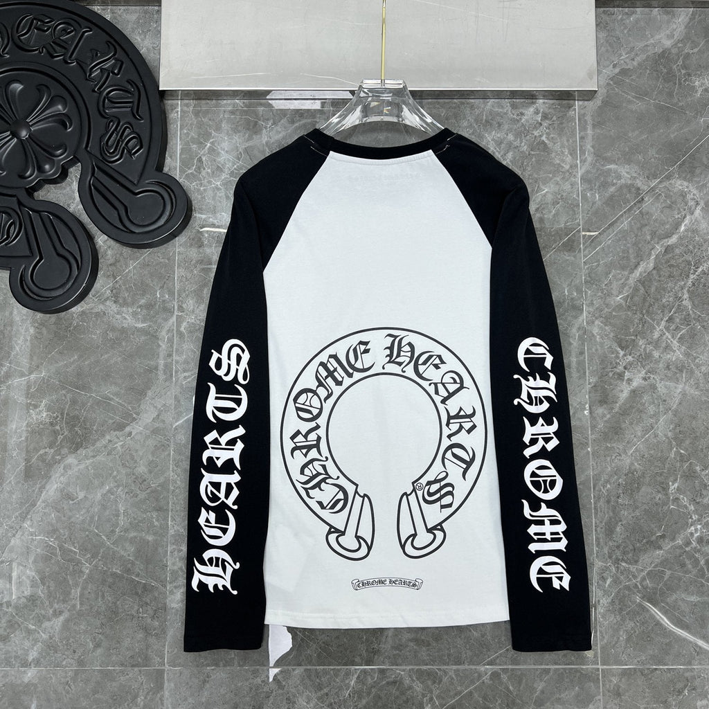 CHH  Heart Long Sleeve Shirt Unisex Fashion Loose Long Sleeve Shirt