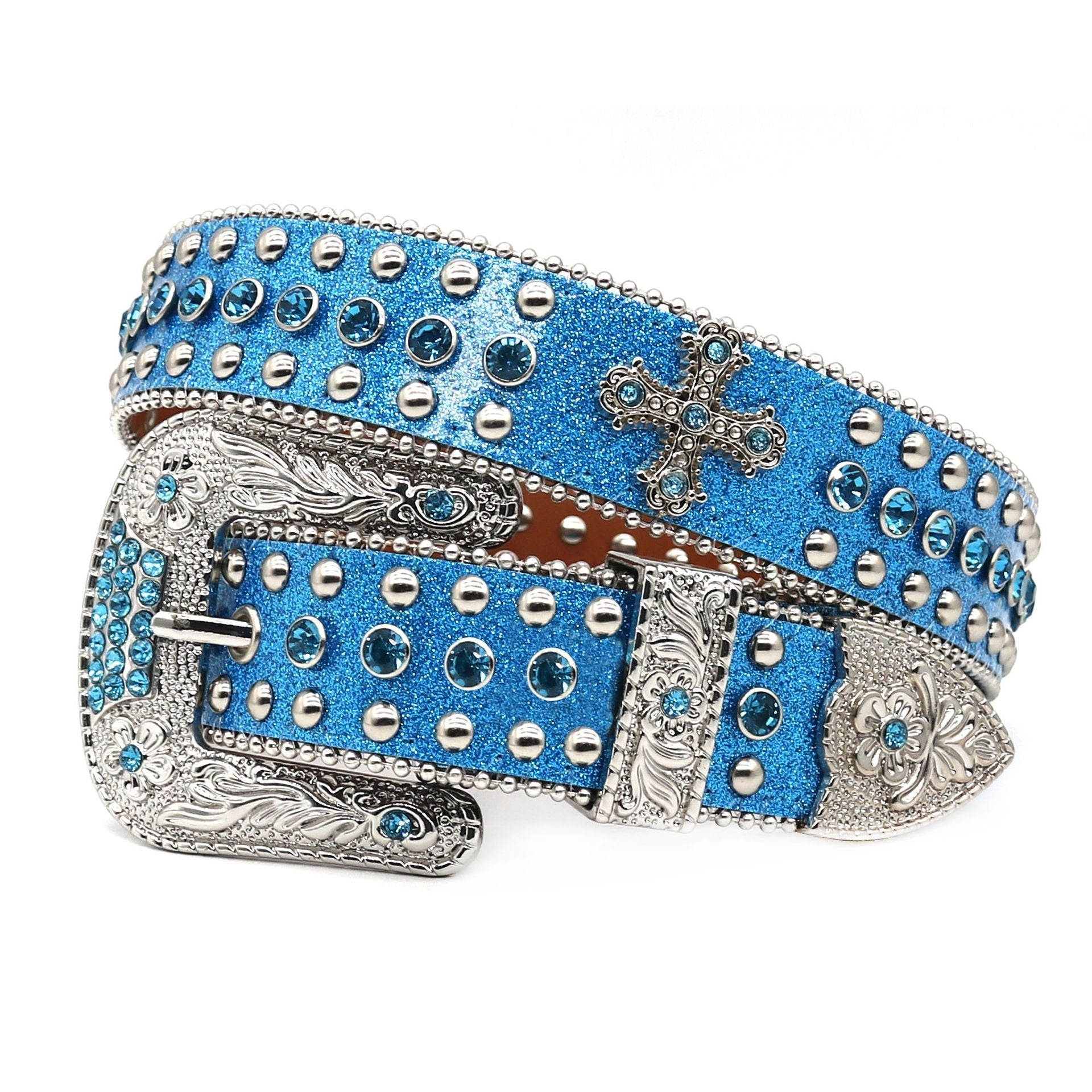 Hip-hop punk rhinestone belt y2k punk style