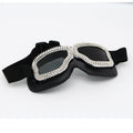 Trendy punk glasses diamond retro windproof and dustproof