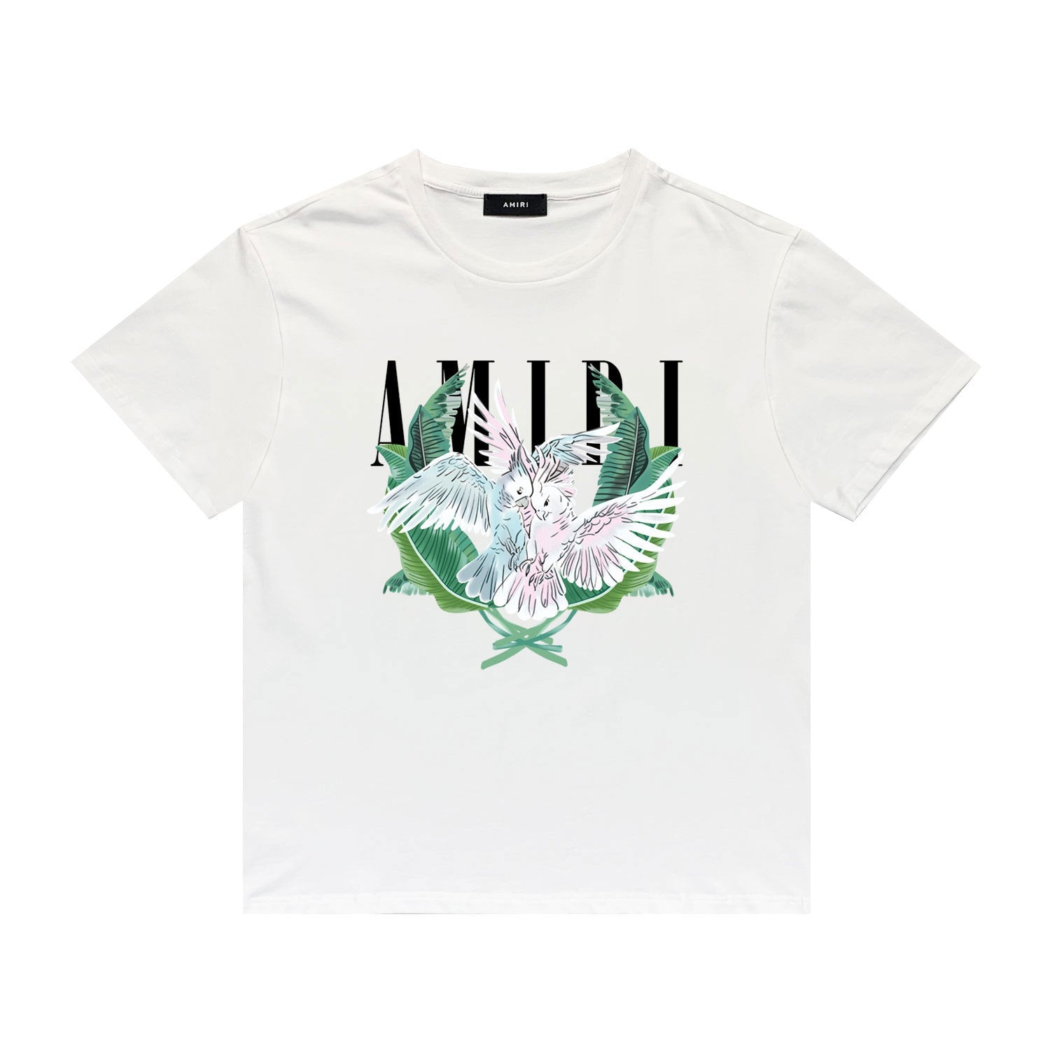 Amiri T Shirt Printed Casual Hip Hop round Neck Short Sleeve T-shirt