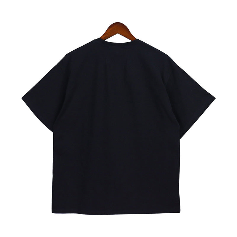 Rhude T Shirt Vintage Yacht Color Alphabet Print Short Sleeve T-Shirt