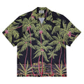 GUILTYPARTIES TIGER Shirts 19ss Coconut Tree, Palm Tree Man Silk Casual Hawaiian Short Sleeve Shirt