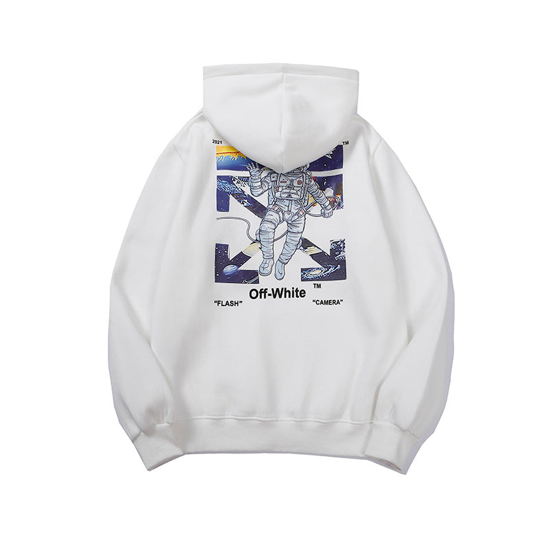 OW  hoodie space astronaut arrow fleece hooded