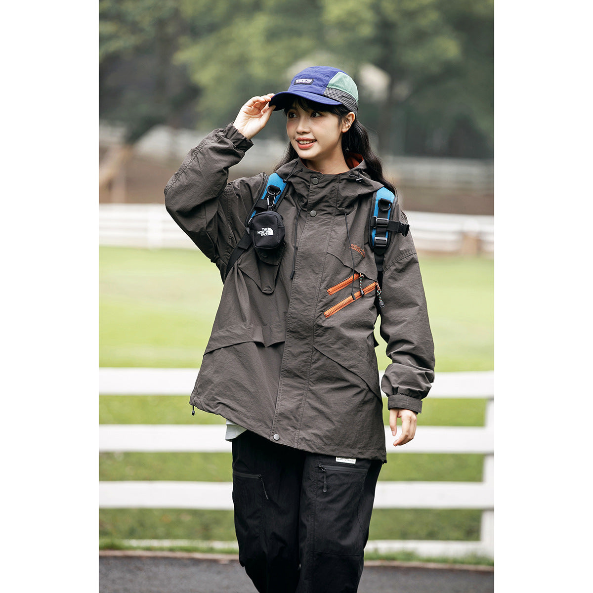 Unisex Jacket Vintage Casual Hooded Jacket Coat for Men and Women Loose Jacket