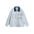 Unisex Jacket Autumn and Winter Retro Lapels Jacket Baggy Coat
