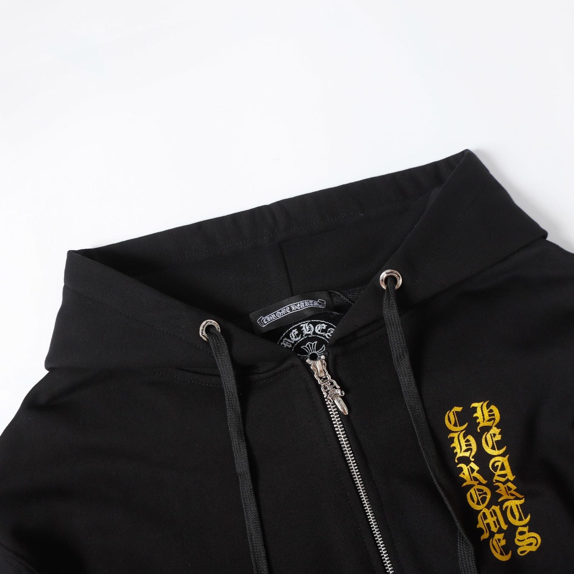 Amirii Heart Hoodie Autumn and winter men and women CH Sanskrit cross full back logo