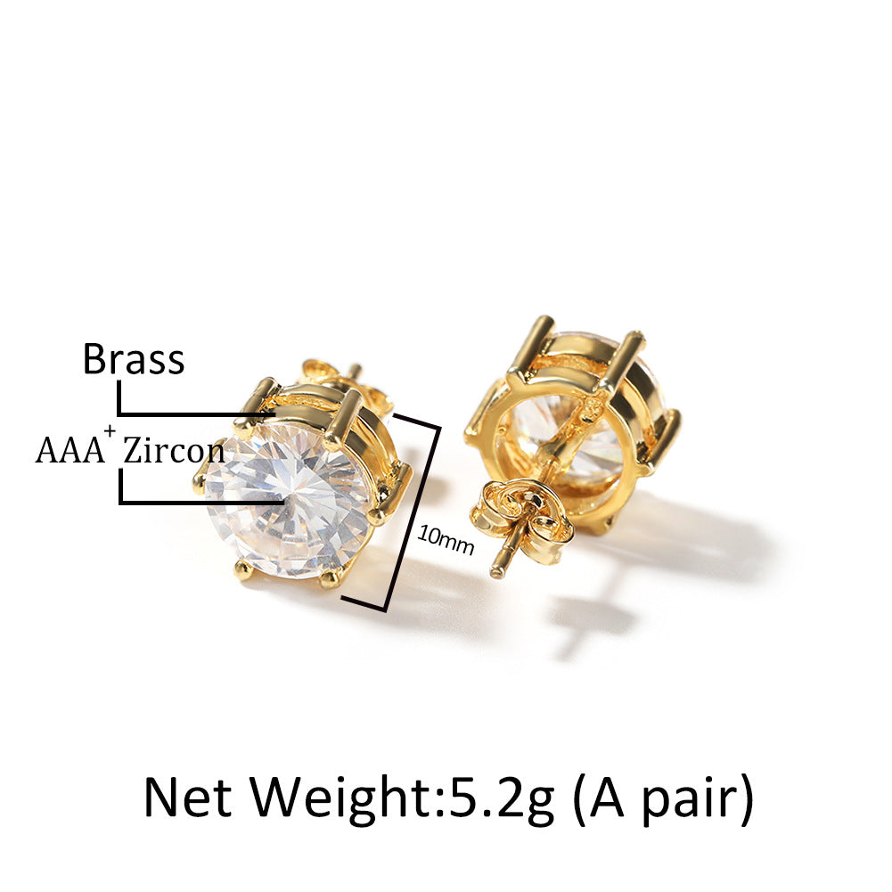 Earrings Zircon Earrings St. Valentine's Spectrum