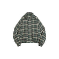 Unisex Jacket Vintage Plaid Lapel Jacket for Men and Women Loose Overalls