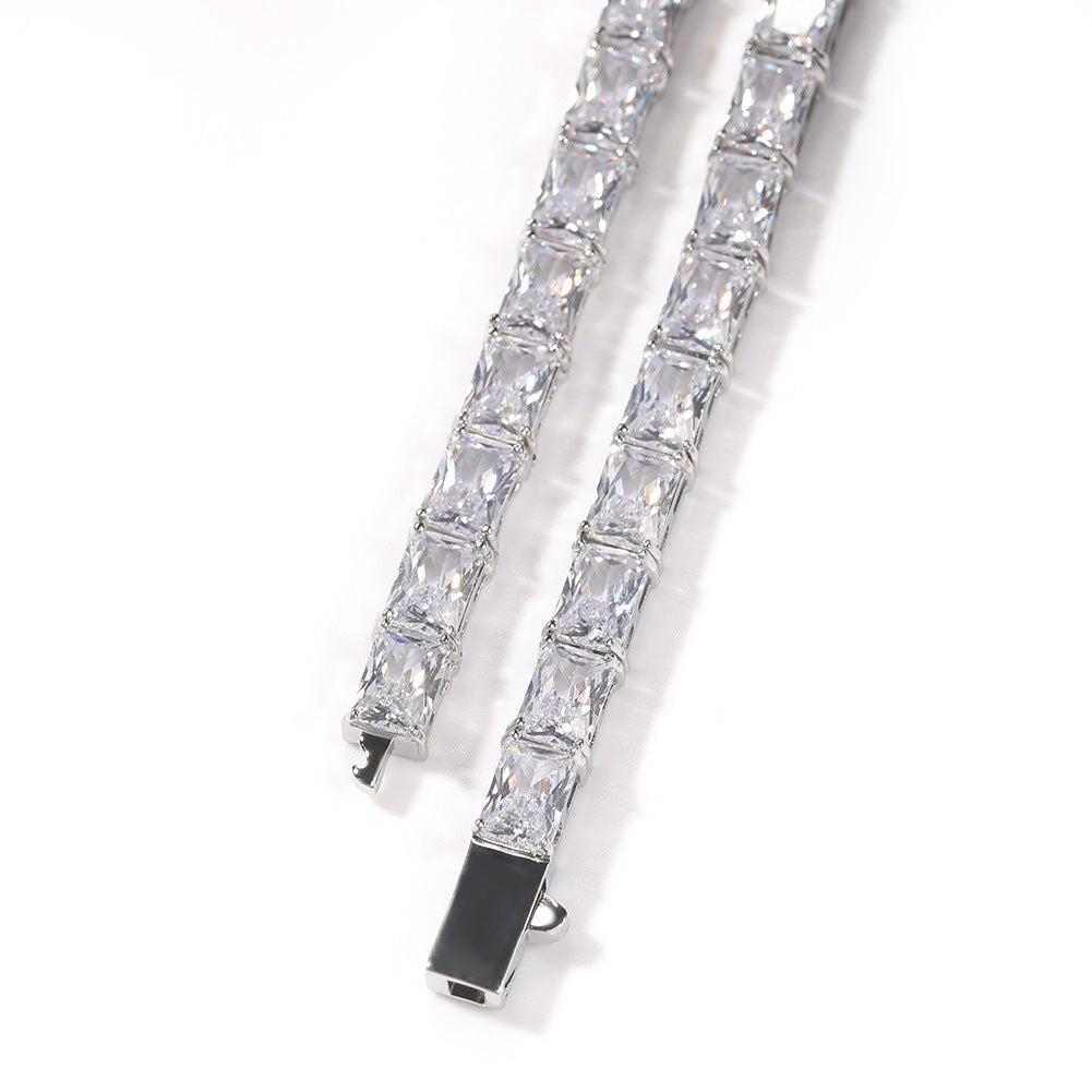 Bracelet Hip Hop Cube Zircon Bracelet Fashion Spectrum Royalty