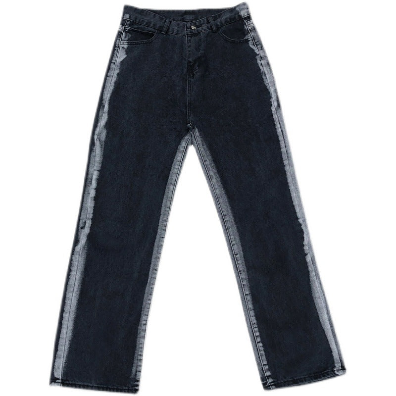 Men Jeans Hip Hop Straight Slimming Loose Jeans