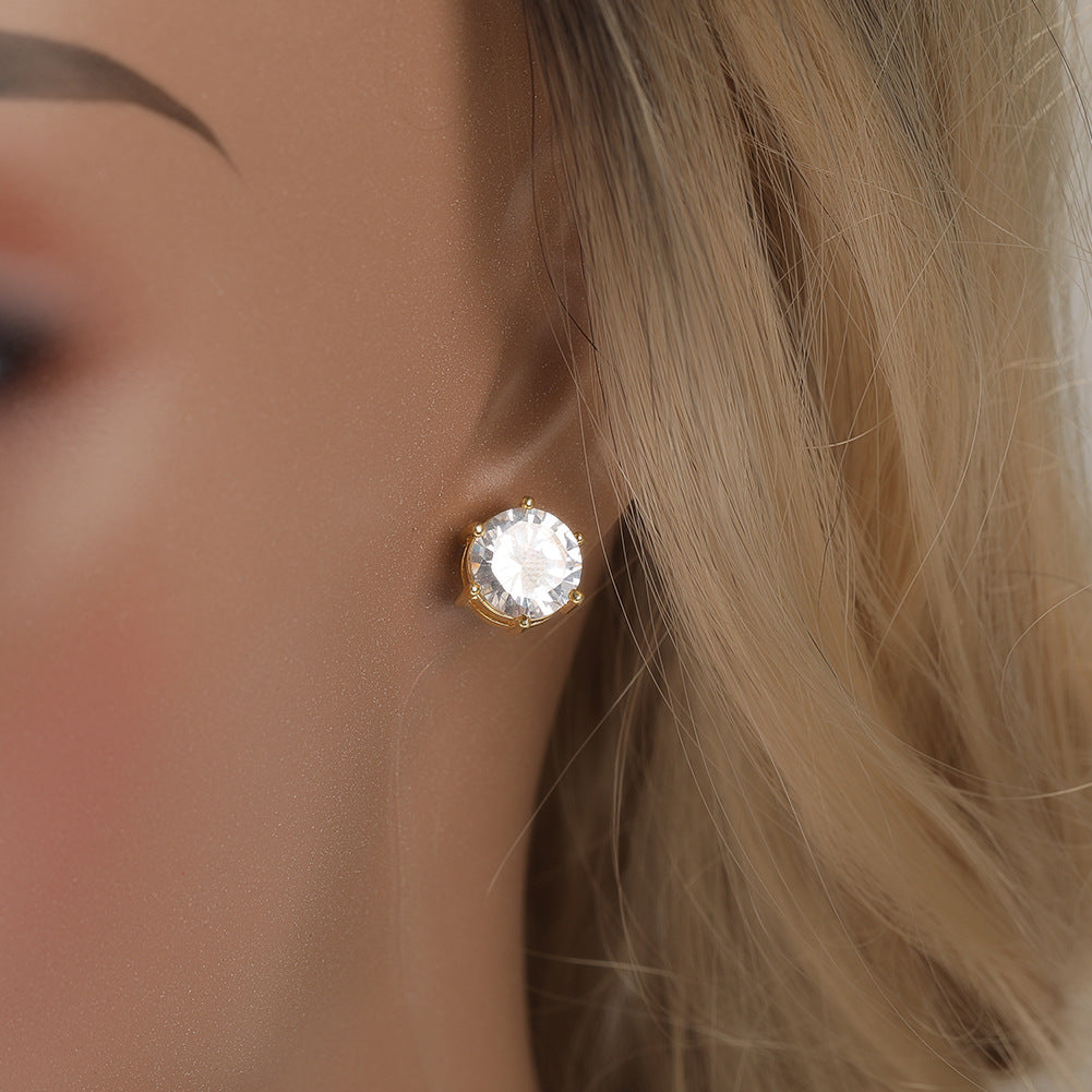 Earrings Zircon Earrings St. Valentine's Spectrum