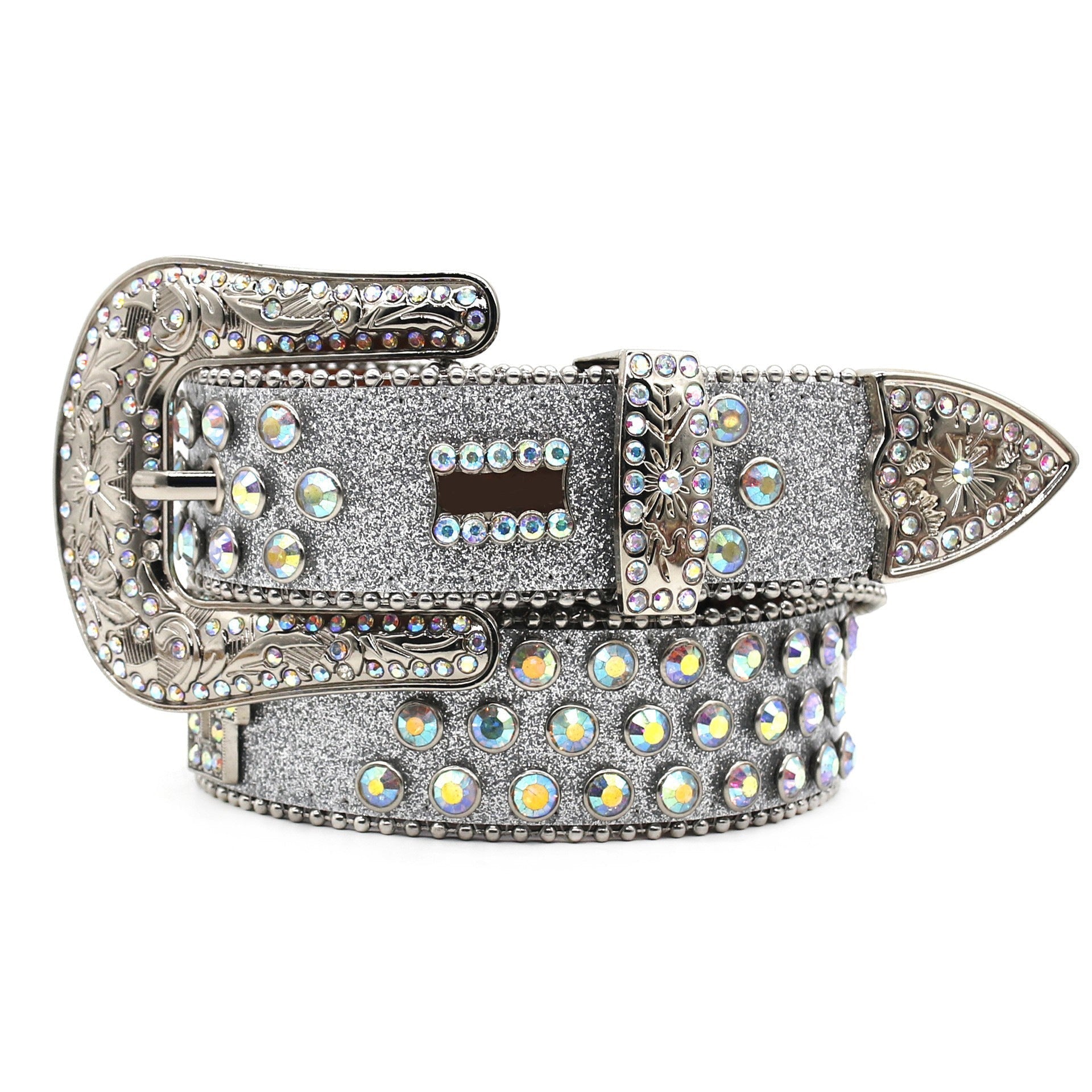 Hip-hop punk rhinestone belt punk style wide belt
