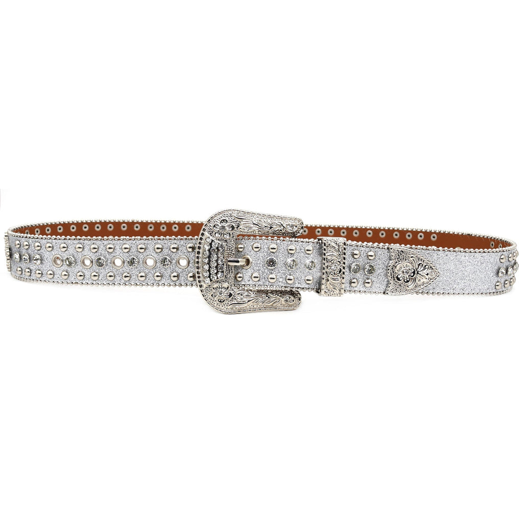 Hip-hop punk rhinestone belt punk style