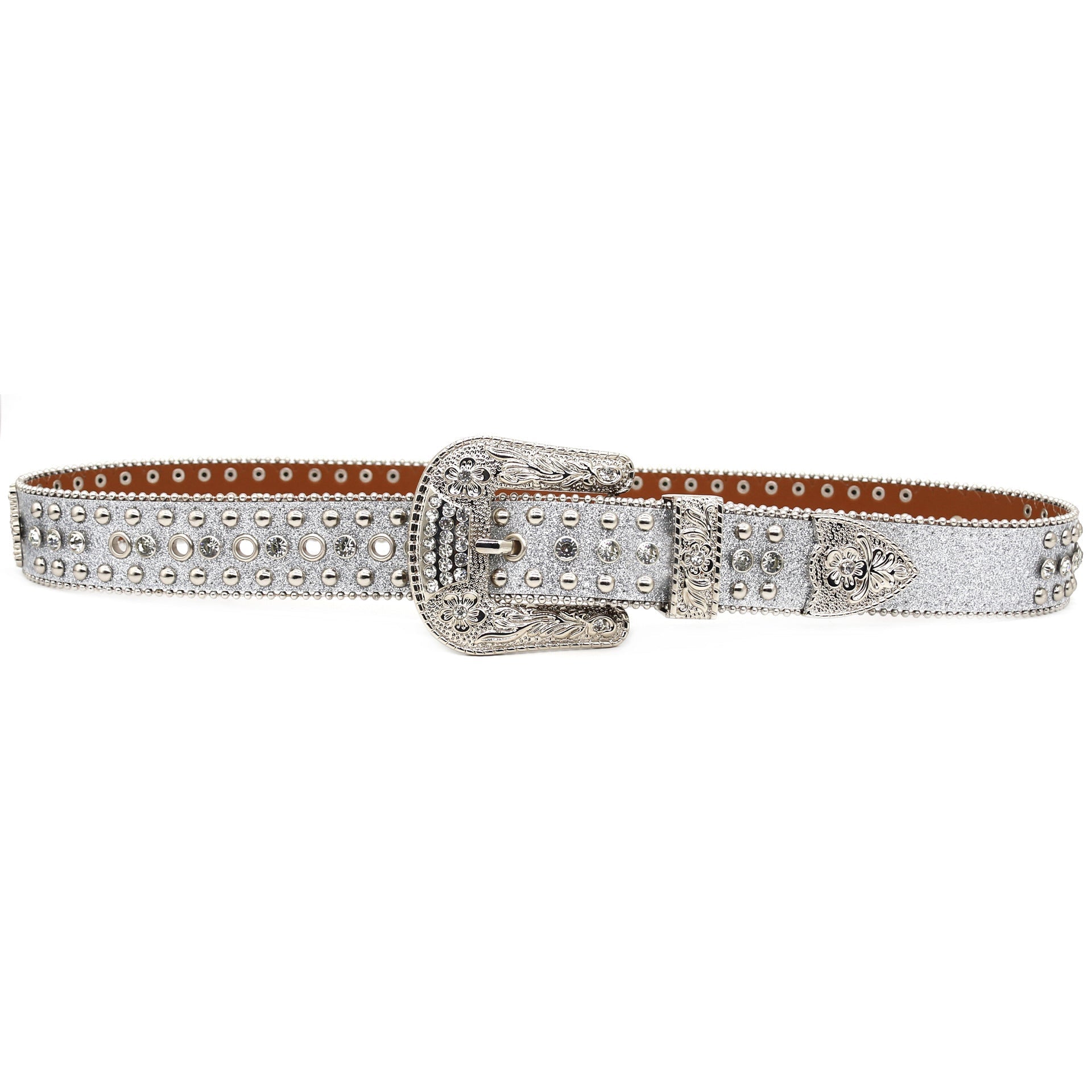 Hip-hop punk rhinestone belt punk style