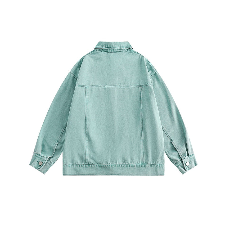 Unisex Jacket Vintage Denim Jacket Baggy Coat