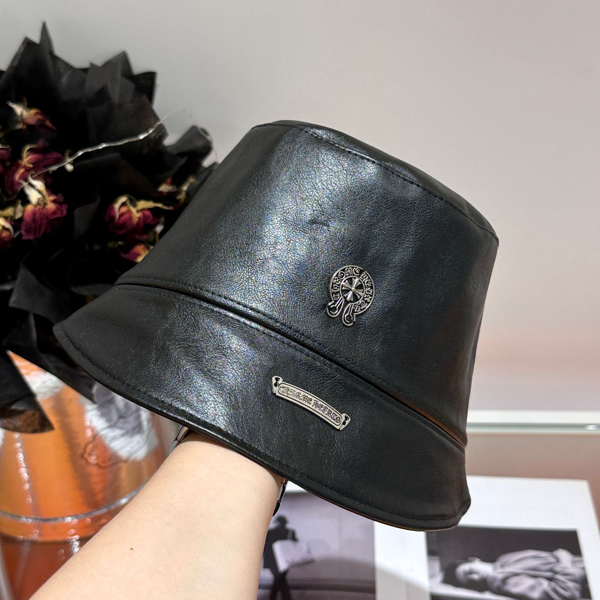 Chh Chrome Heart Hat Cross Old PU Cortex