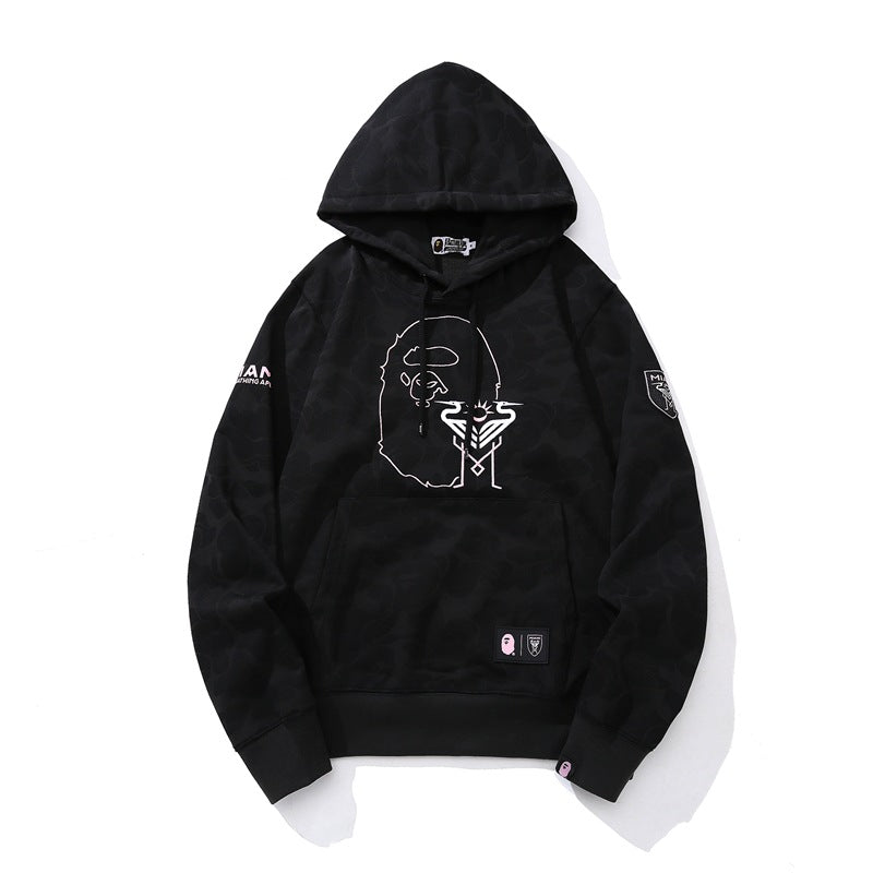 Bathing Ape Hoodie Miami Camo Sweater Casual