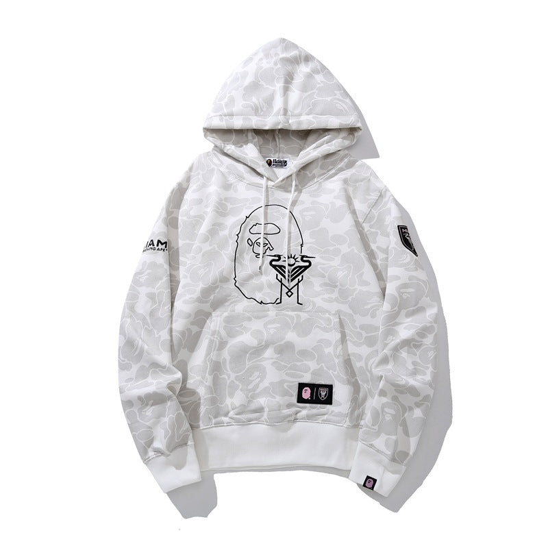 Bathing Ape Hoodie Miami Camo Sweater Casual