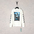 OW hoodie Mona Lisa frame pattern hooded
