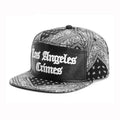 Trendy flat brimmed snapback hats los angeles cashew pattern