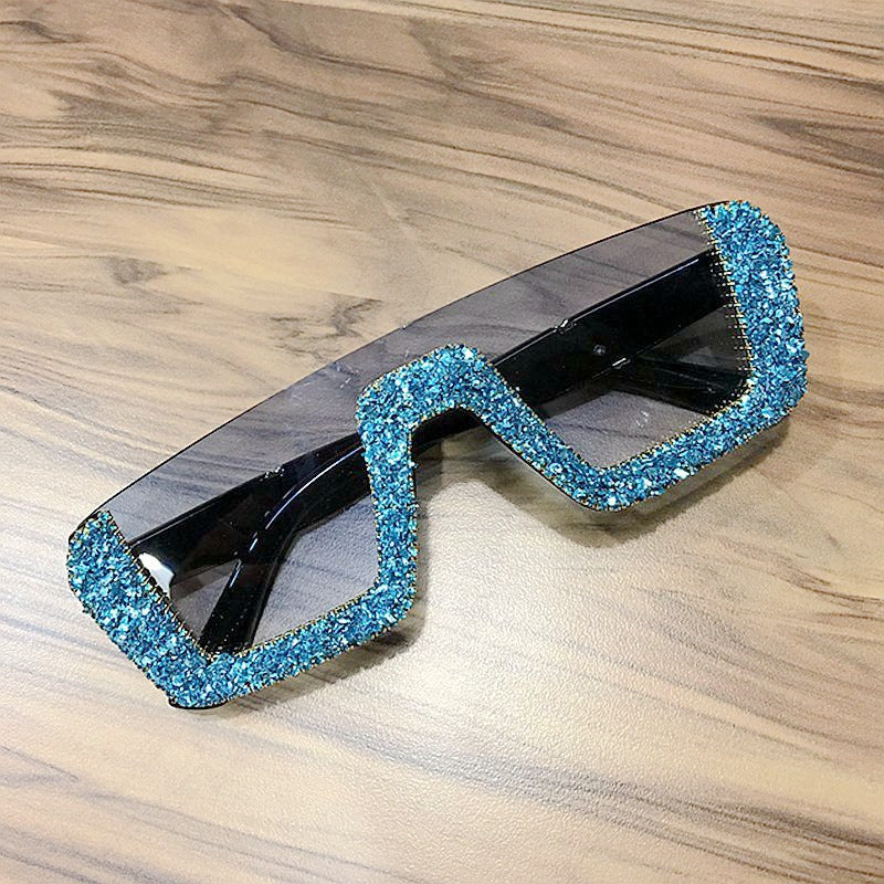 Trendy punk glasses retro sunshade