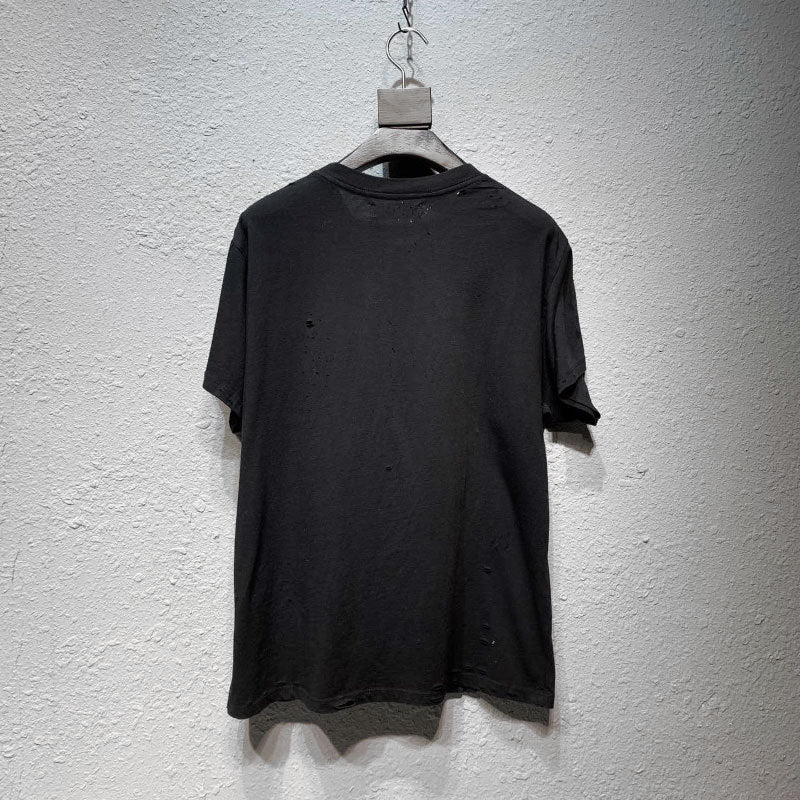 Amiri T Shirt Short Sleeve Printed Casual Hip Hop T-shirt for Men and Women