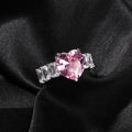 Rings ins Wind Heart Ring Gold Copper Zircon Spectrum St. Valentine's