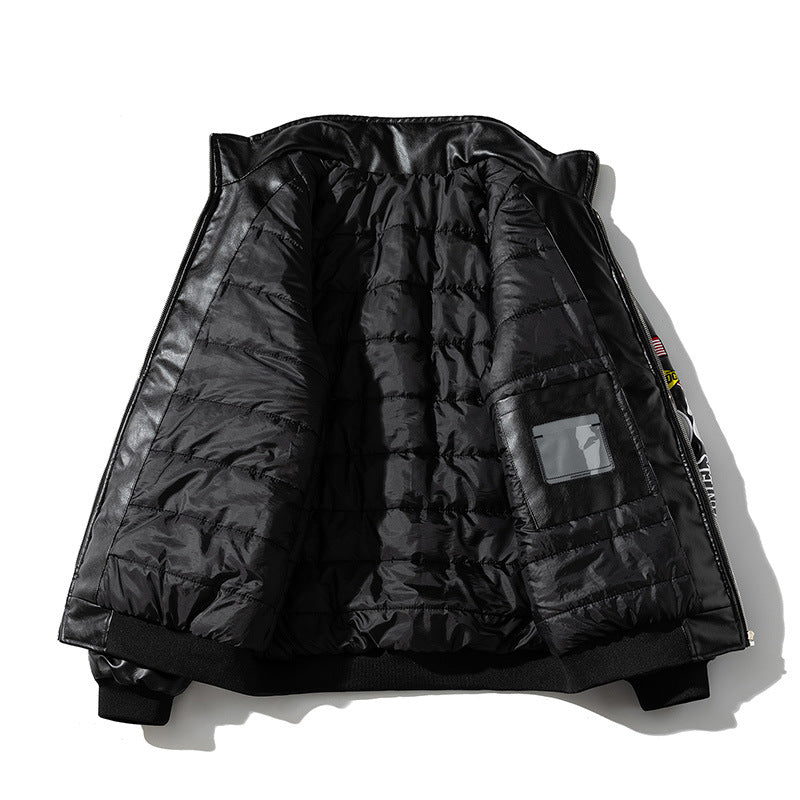 Mens Vintage Jackets Embroidery Autumn Winter