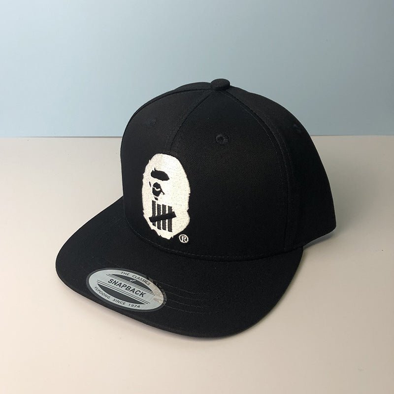Bathing Ape Bape Hat Trendy brand ape head baseball cap Girls five bars flat edge hat Men's Japanese aape cap