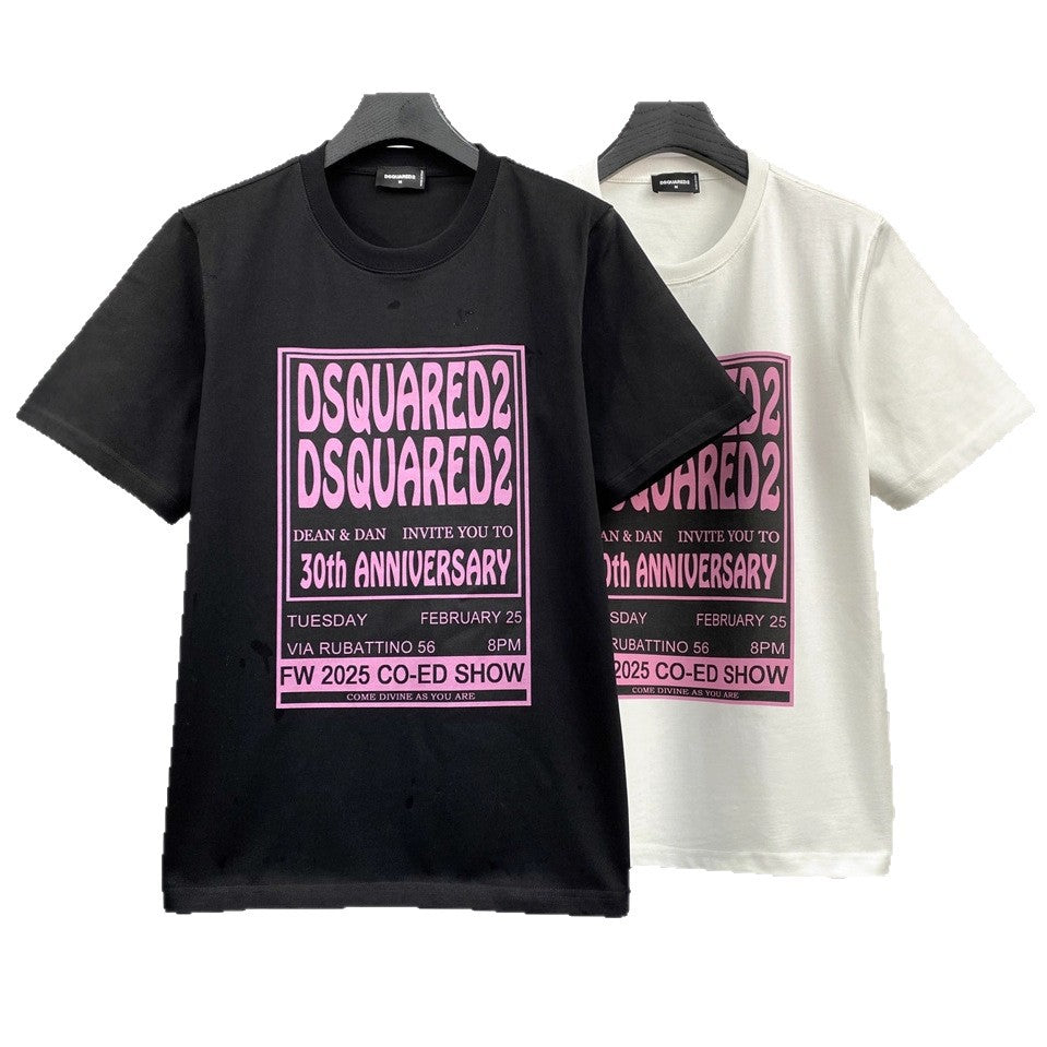DSQ2 T Shirts Letter Print Base