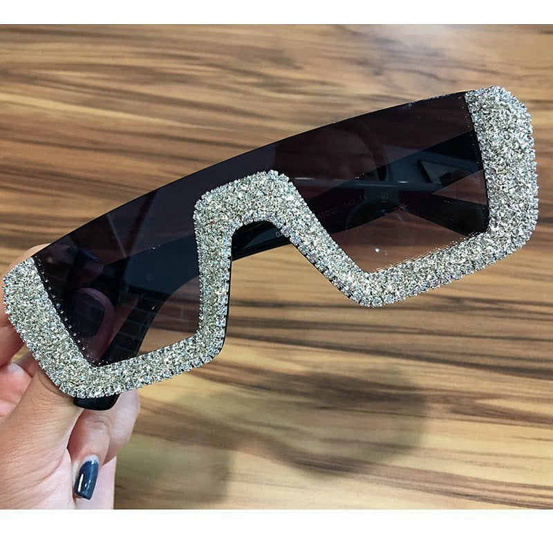 Trendy punk glasses retro sunshade