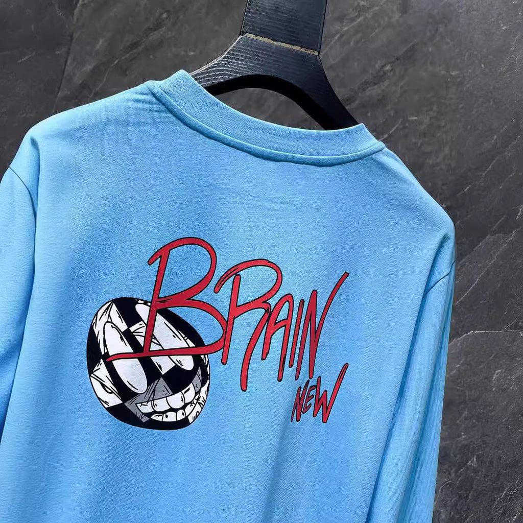 CHH  Heart Long Sleeve Shirt Unisex Fashion Loose Long Sleeve Shirt