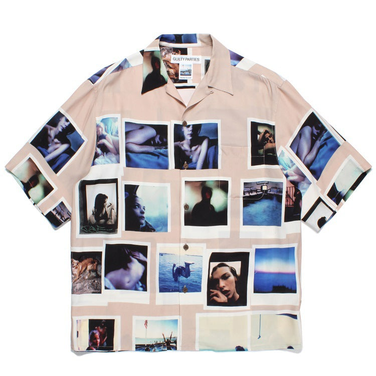 GUILTYPARTIES TIGER Shirts 23ss DAVIDE SORRENTI DAVID SORENTI Short Sleeve Shirt