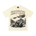 Mixed Emotion T-Shirt Alien~ Paleo Print Summer~~ Short Sleeve