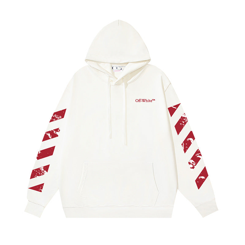 OW hoodieVR Power Anchor Pattern Arrow Print Hood