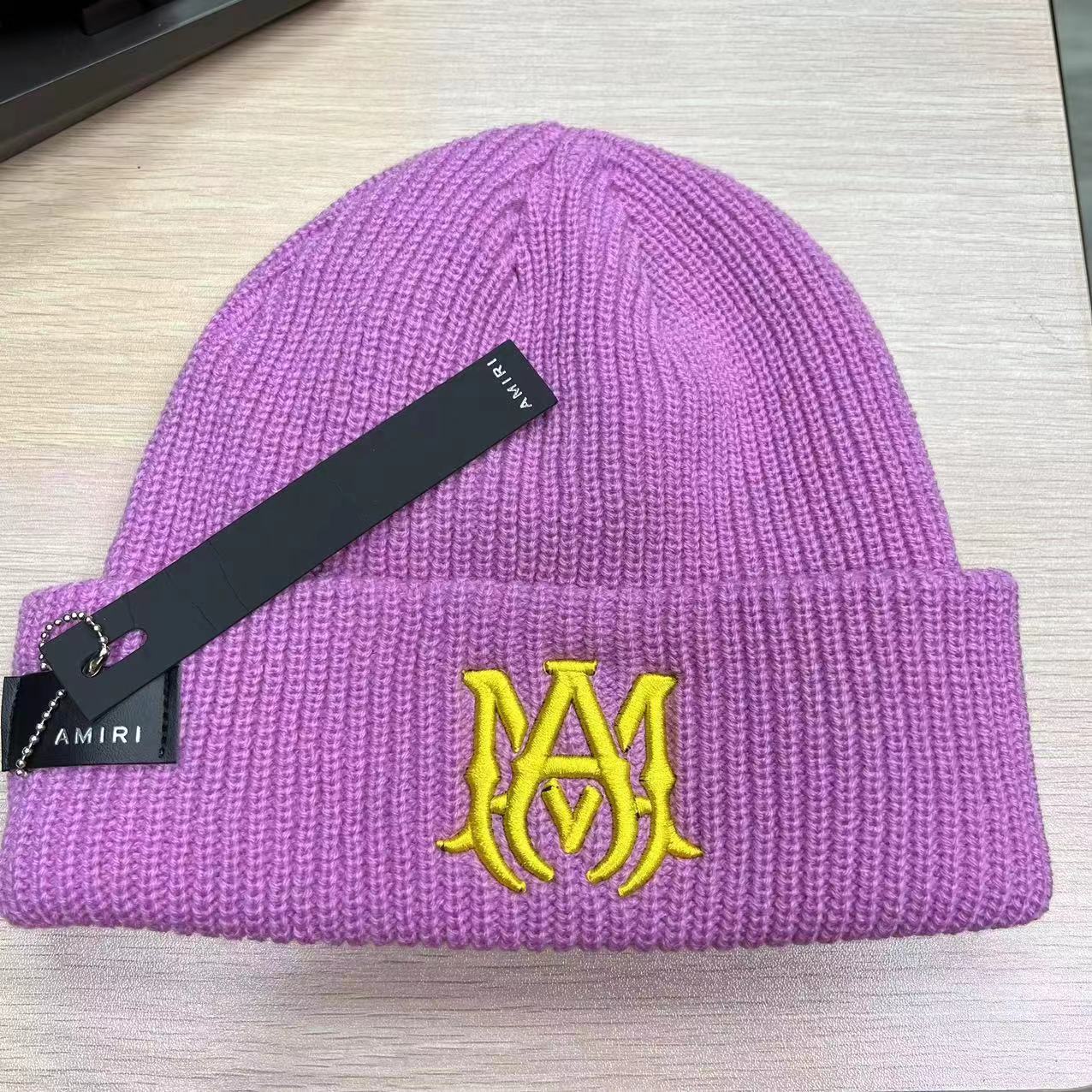 Amiri Knitted Hat AM Trend Embroidery