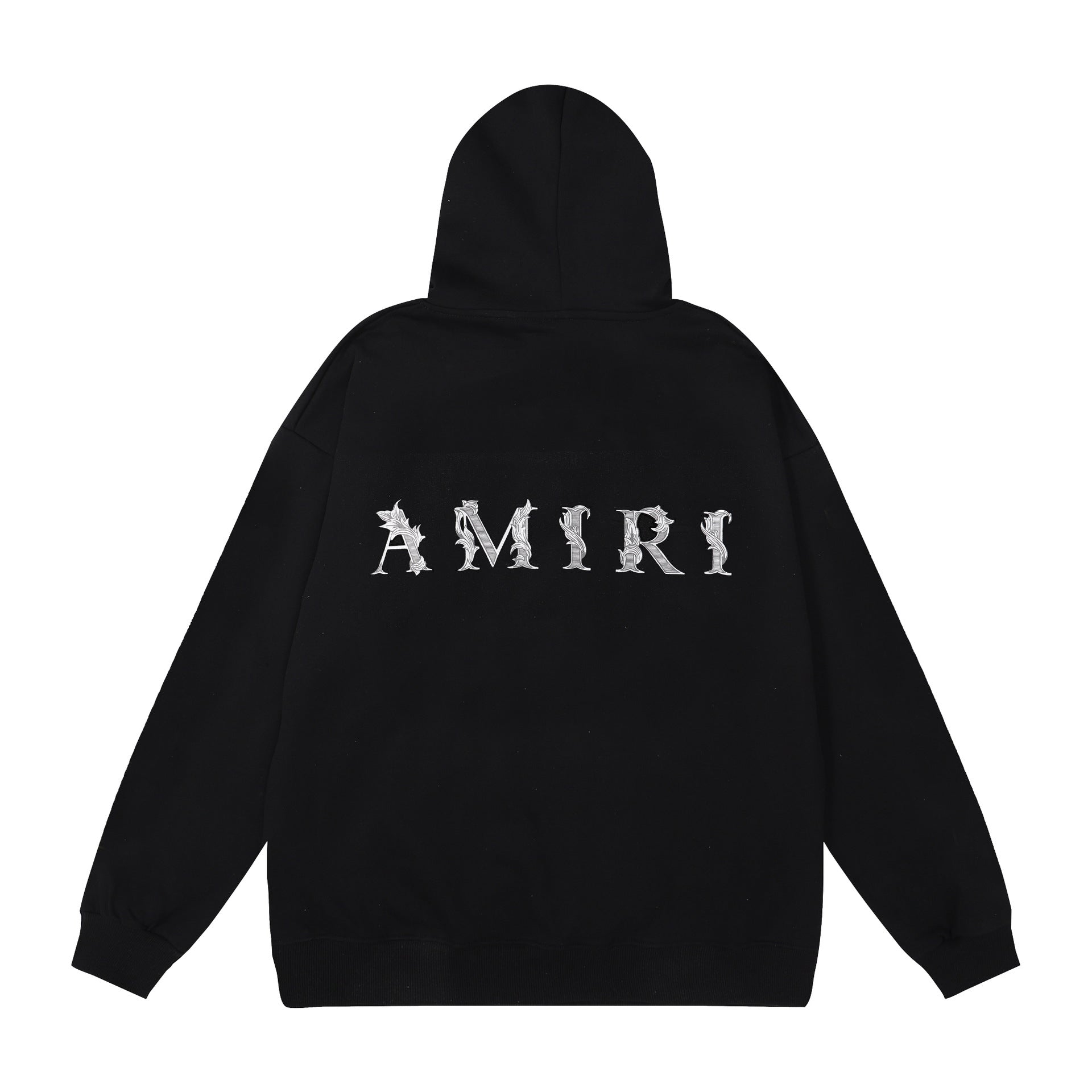 Amiri Hoodie OW Seagrass Alphabet Print Hooded Sweater Men and Women
