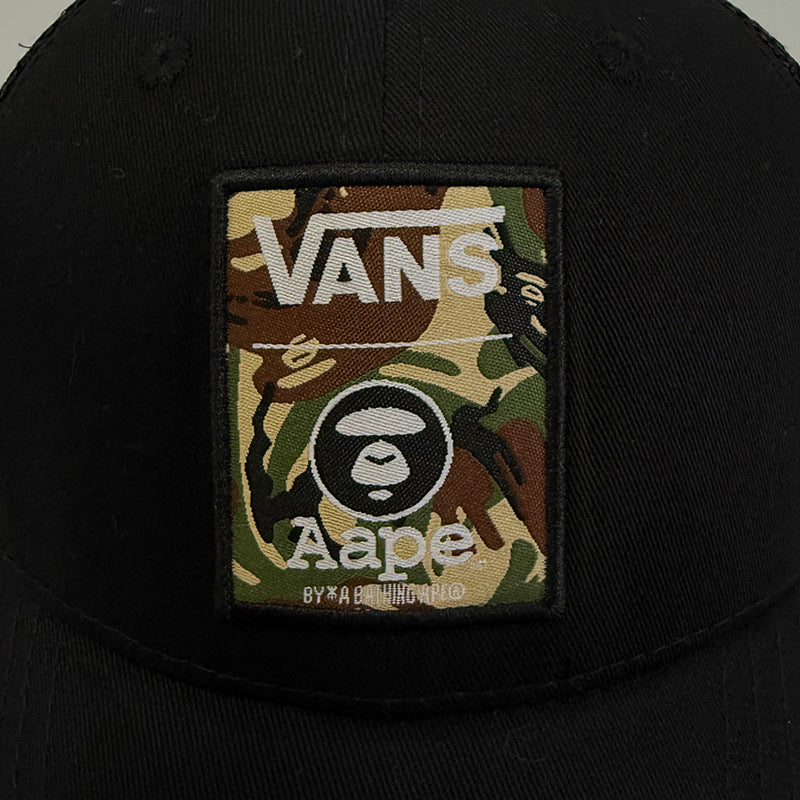 Bathing Ape Bape Hat Ape Head Cap Shade Breathable Baseball Net Cap